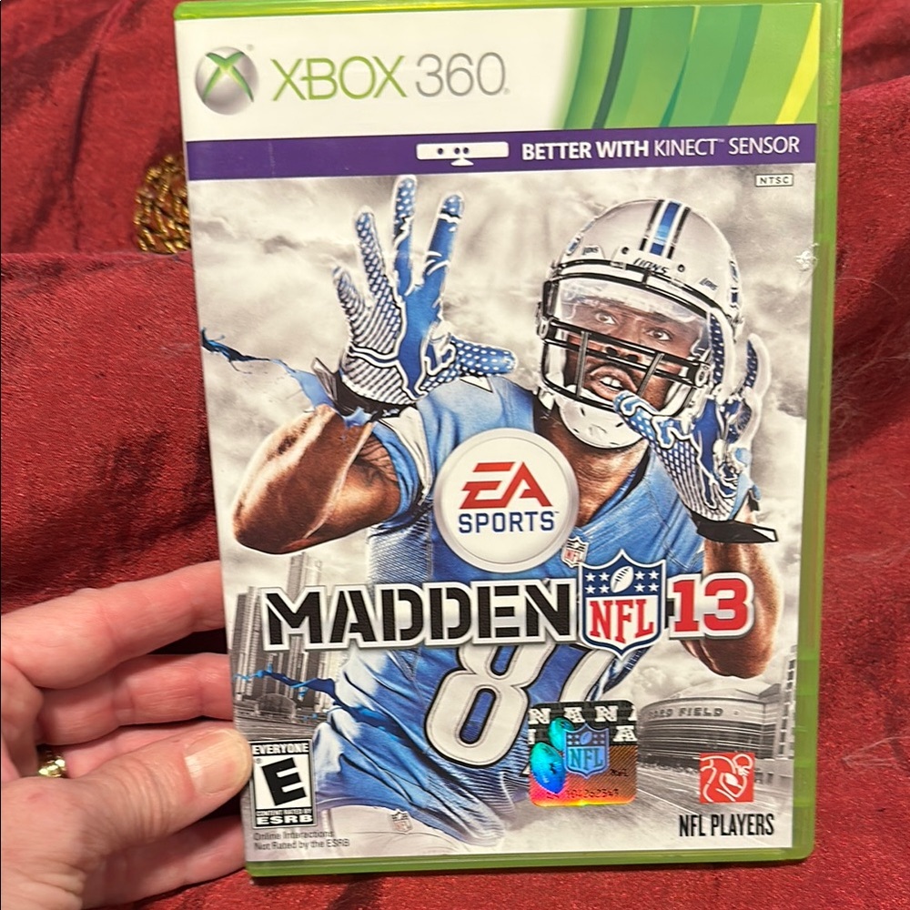3/$15 Xbox 360 Madden NFL 13 Game KINECT SENSOR - EA SPORTS NFL PLAYERS - CASE
